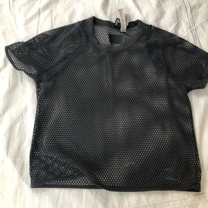 Adidas mesh workout tee